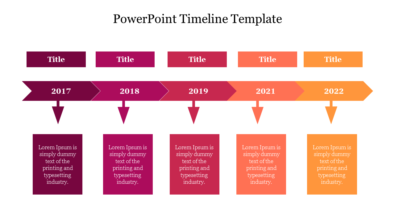 Free - Multicolor Creative PowerPoint 2003 Timeline Template